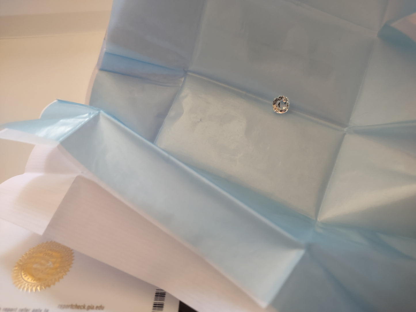 * Hand Cut Cushion D IF GIA Certified 1.25ct Strass Gemstone Simulated Diamond *