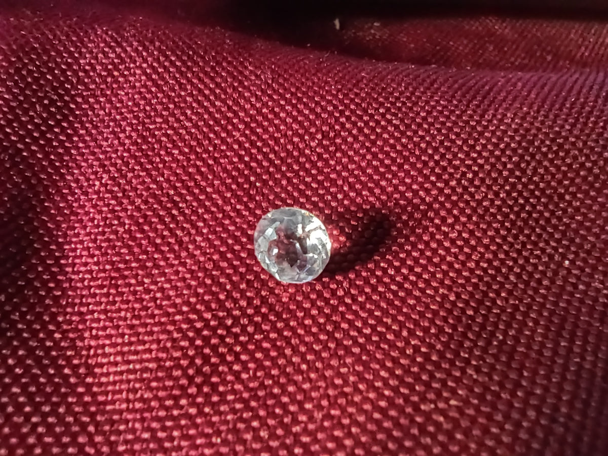 * Rare Certified Early Era Strass Gemstone .87 D IF Cushion Cut Diamond Simulant