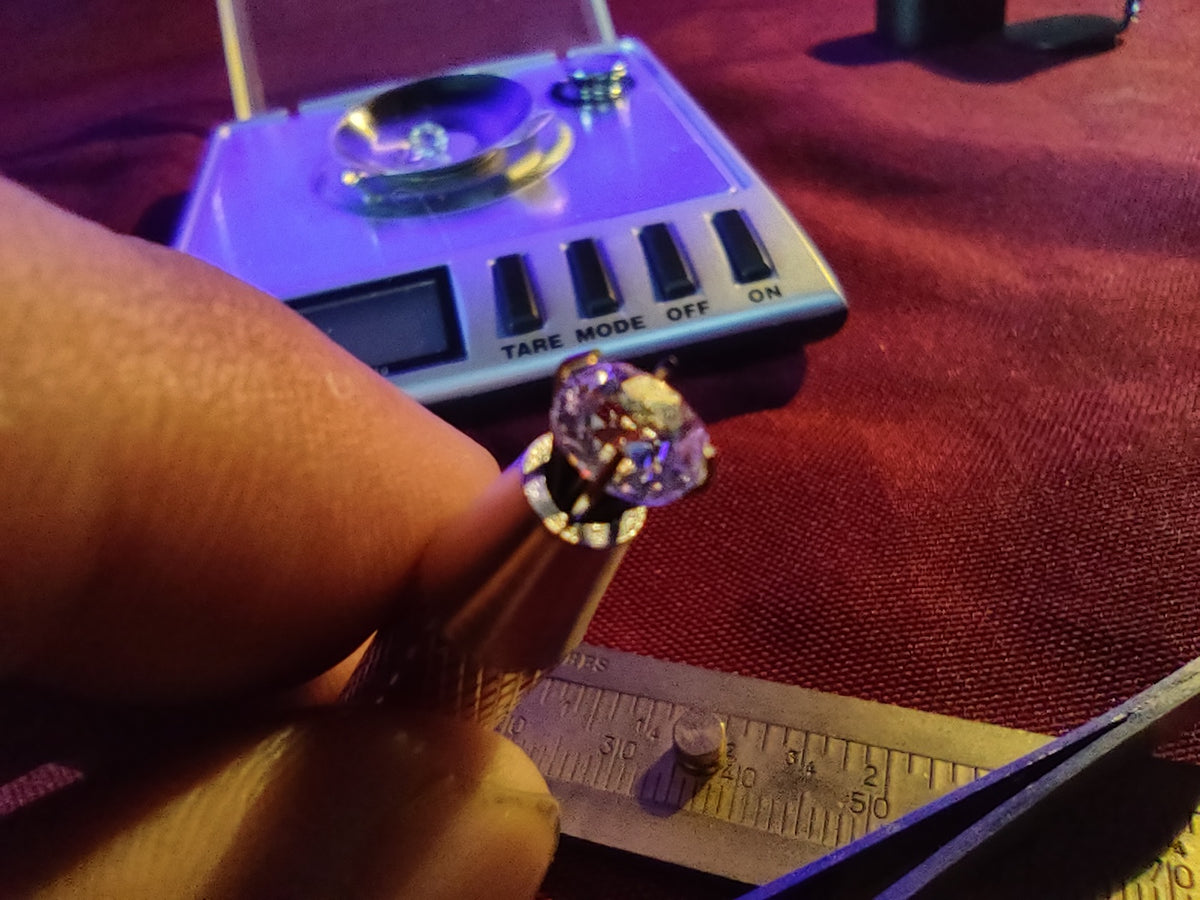 * Rare Certified Early Era Strass Gemstone .87 D IF Cushion Cut Diamond Simulant