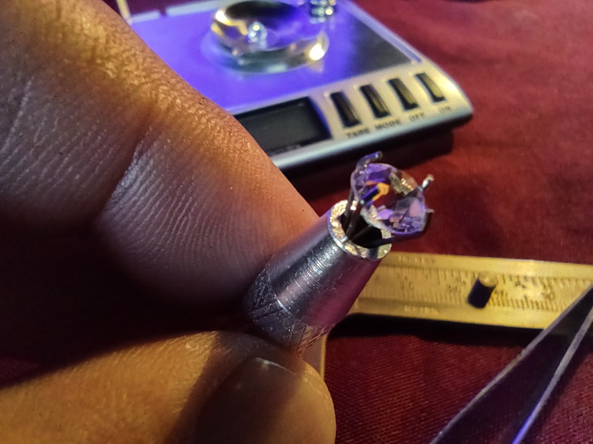 * Rare Certified Early Era Strass Gemstone .87 D IF Cushion Cut Diamond Simulant
