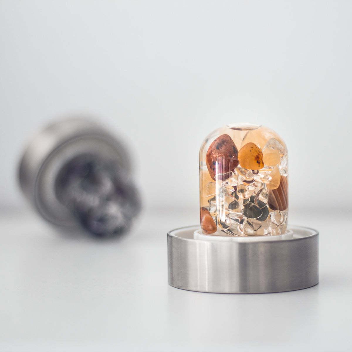 ViA HAPPINESS | Jade, Orange Calcite, Carnelian & Clear Quartz