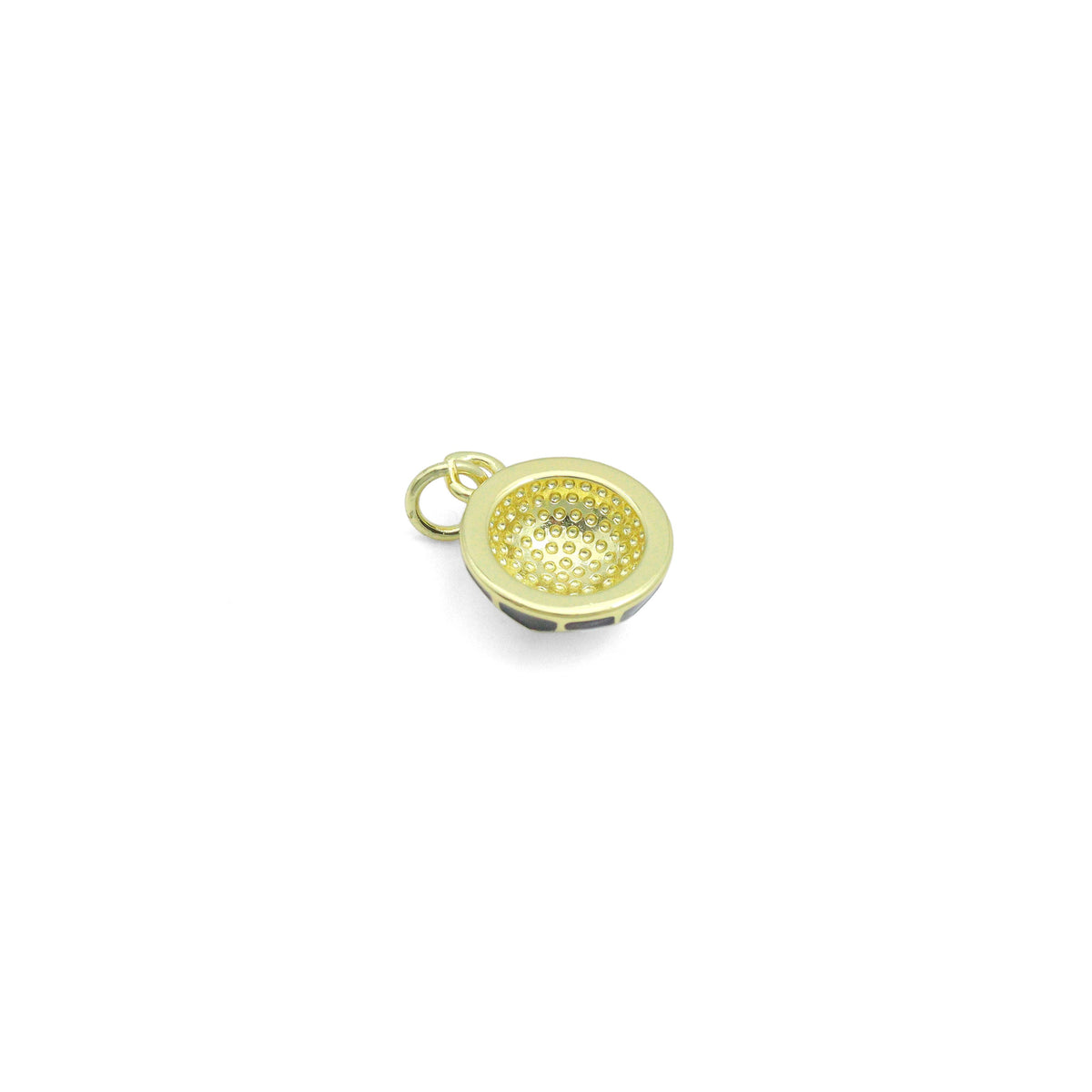Black White Enamel Soccer Shape Pendant, sku#F1354