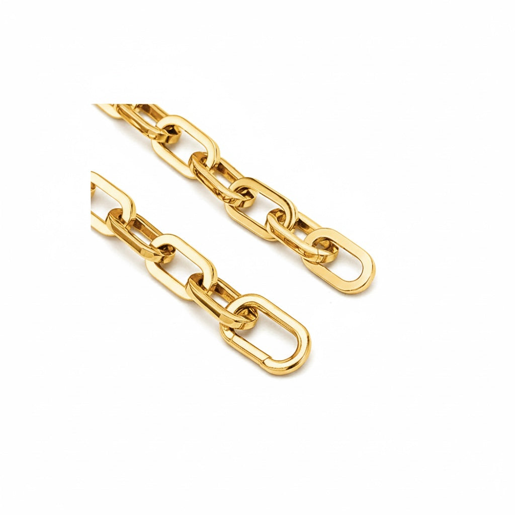 BG200G B.Tiff High Polish Gold Paperclip Bracelet