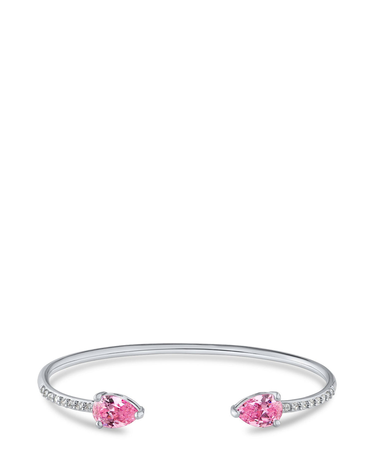 Pear CZ Open Cuff