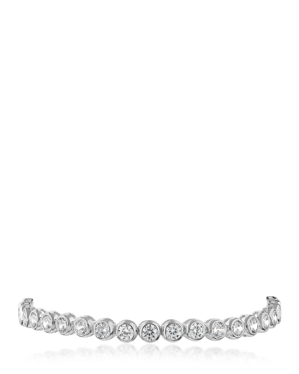 Round Bezel Set CZ Bracelet