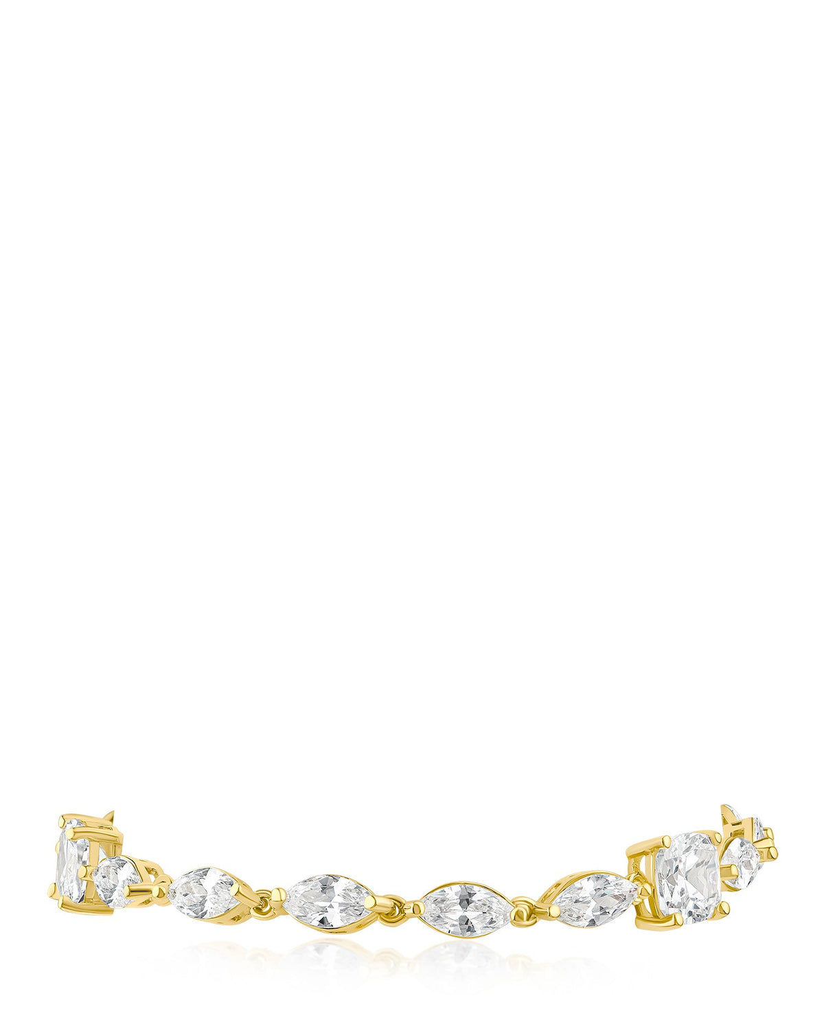 Marquis and Cushion CZ Bracelet