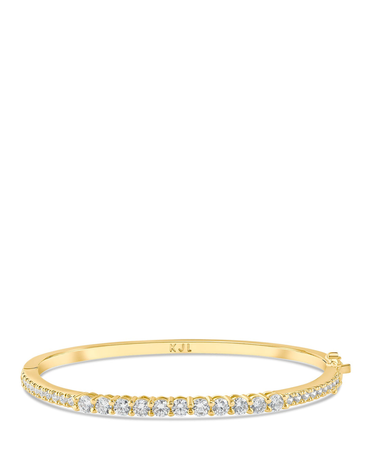 Graduated Round CZ Bangle