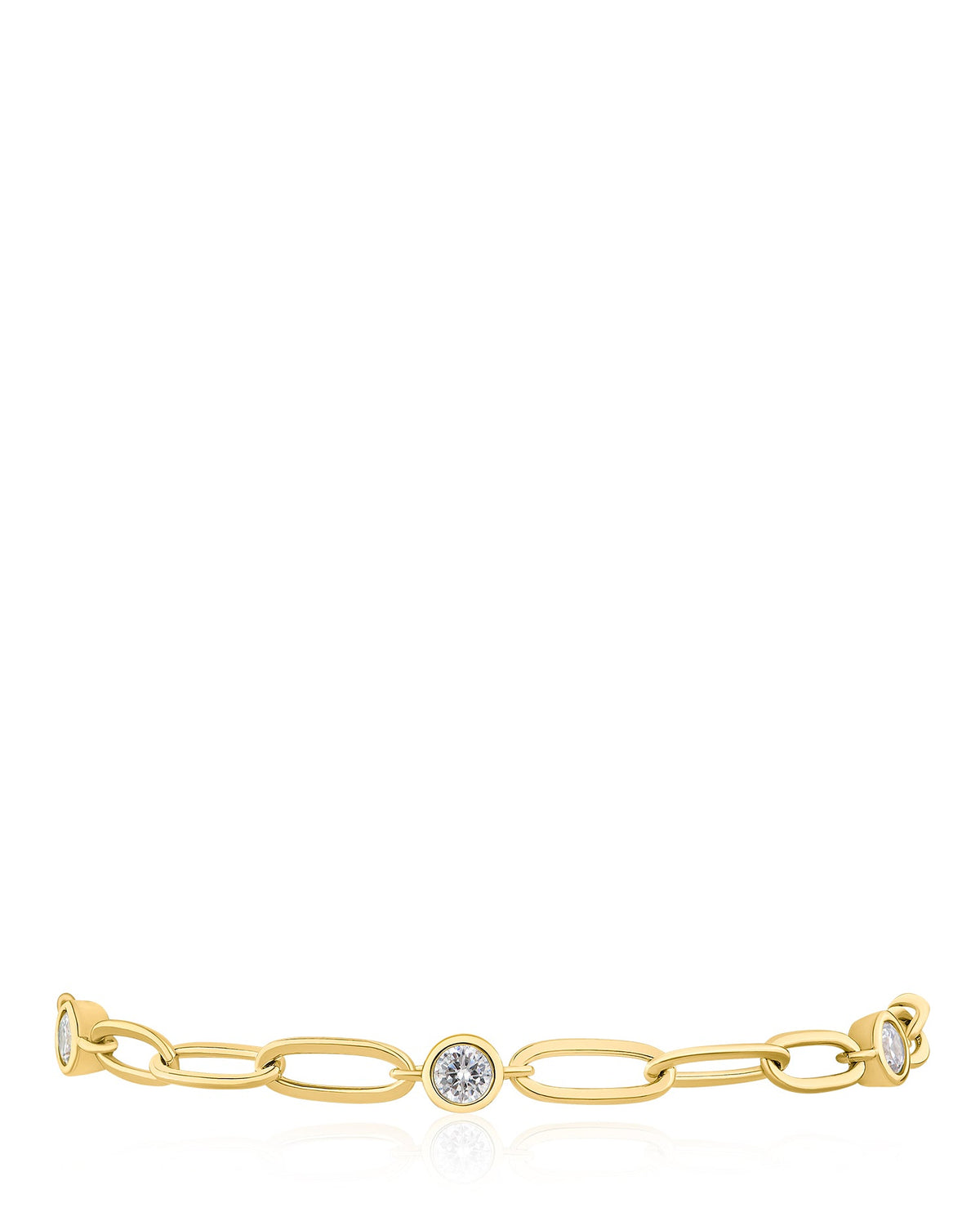 CZ Link Station Bracelet