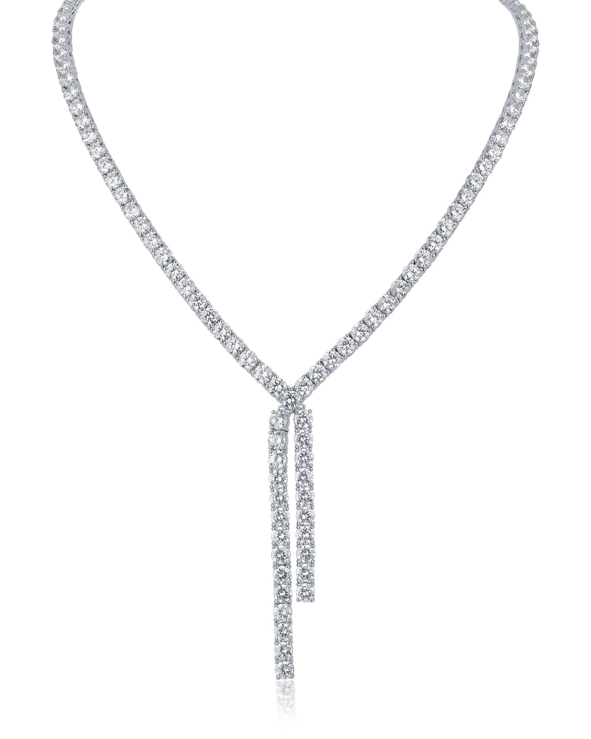 CZ Crossover Y-necklace