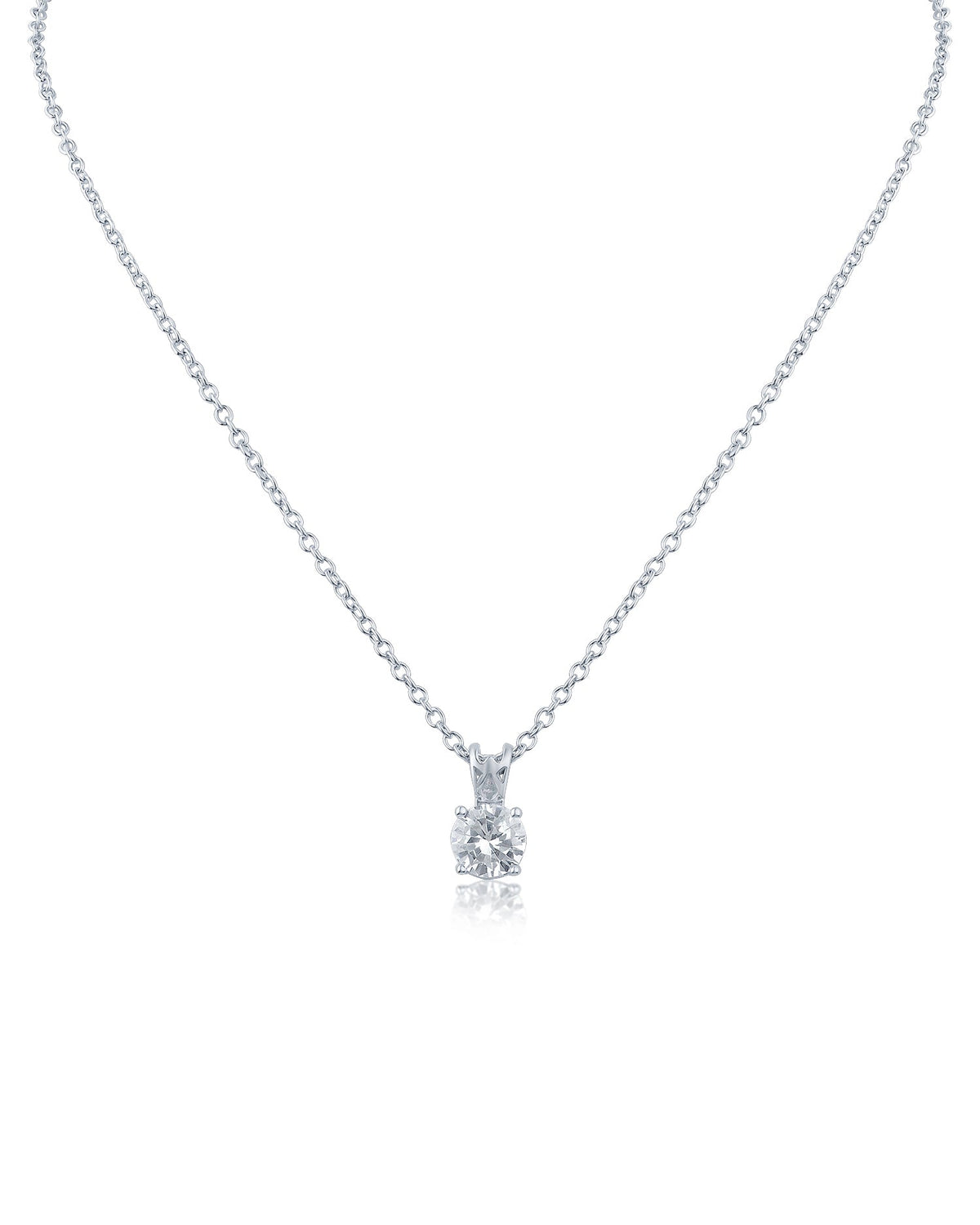 Classic Round Pendant Necklace