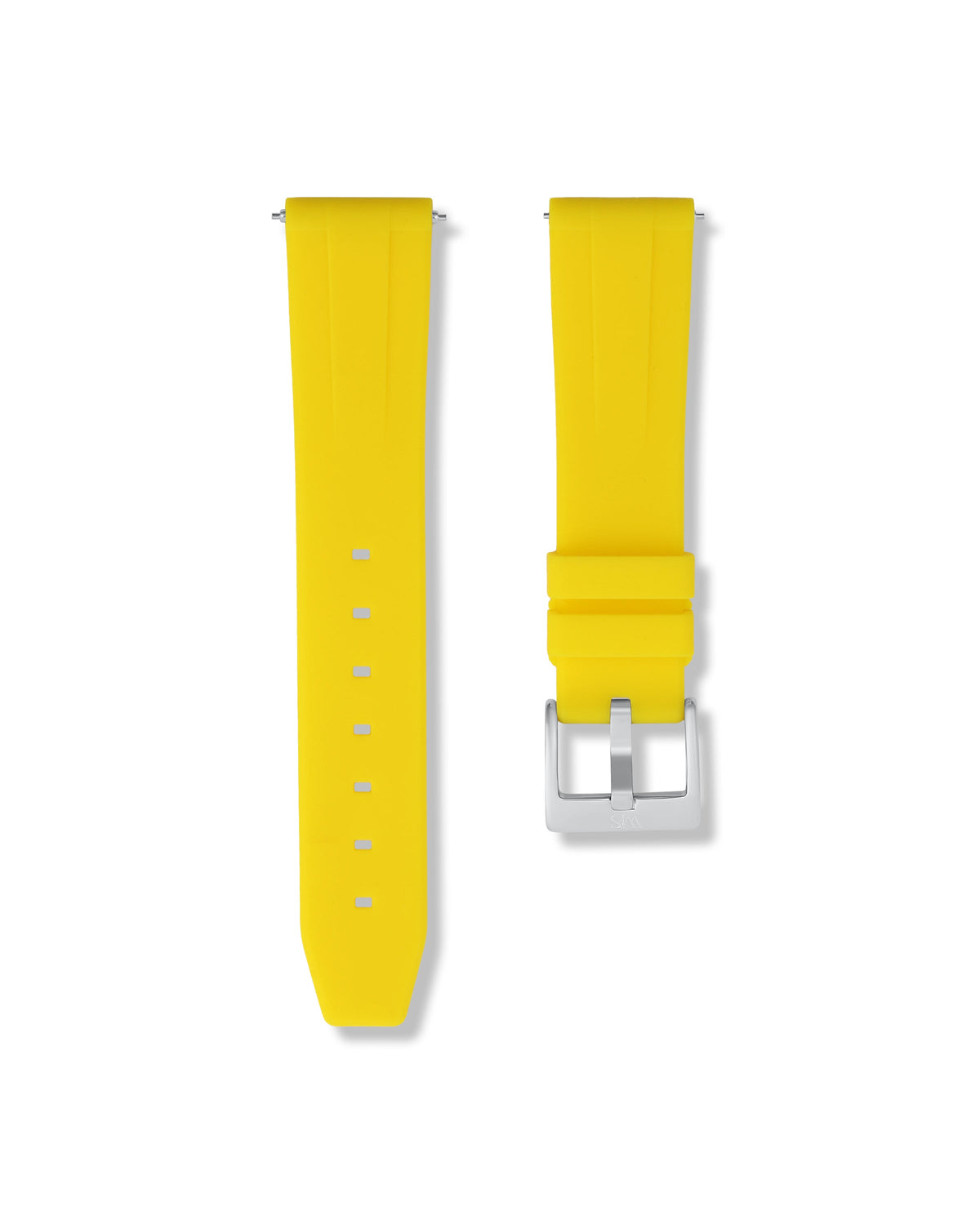 Lemon Yellow Quick Release Rubber Strap 20mm