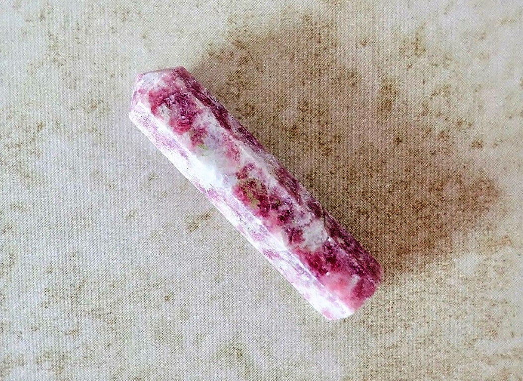 Lepidolite Obelisk Crystal Gem Single Terminated Healing Wand