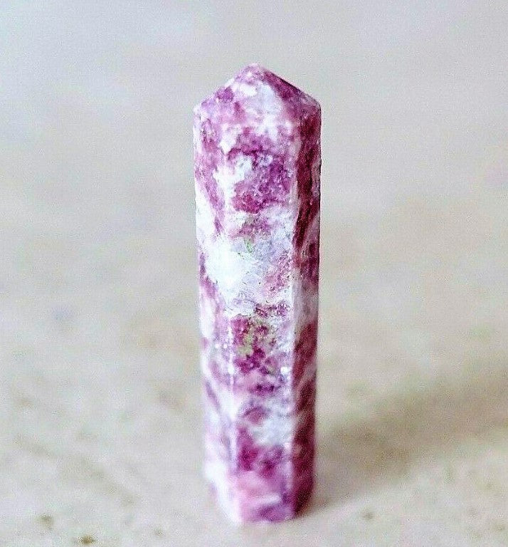 Lepidolite Obelisk Crystal Gem Single Terminated Healing Wand