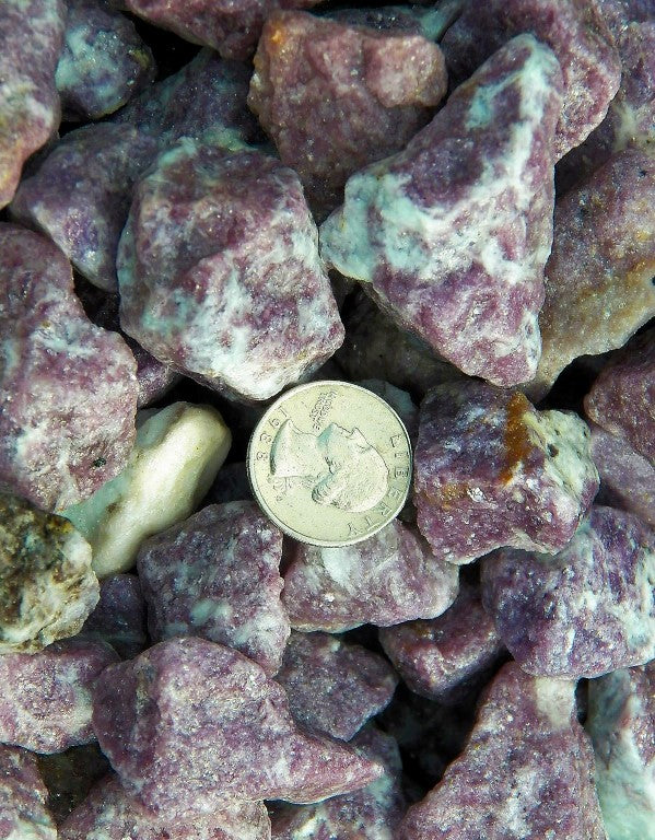 Lepidolite Rough Cut Purple Brazil Natural 1000 Carats Bulk Lot