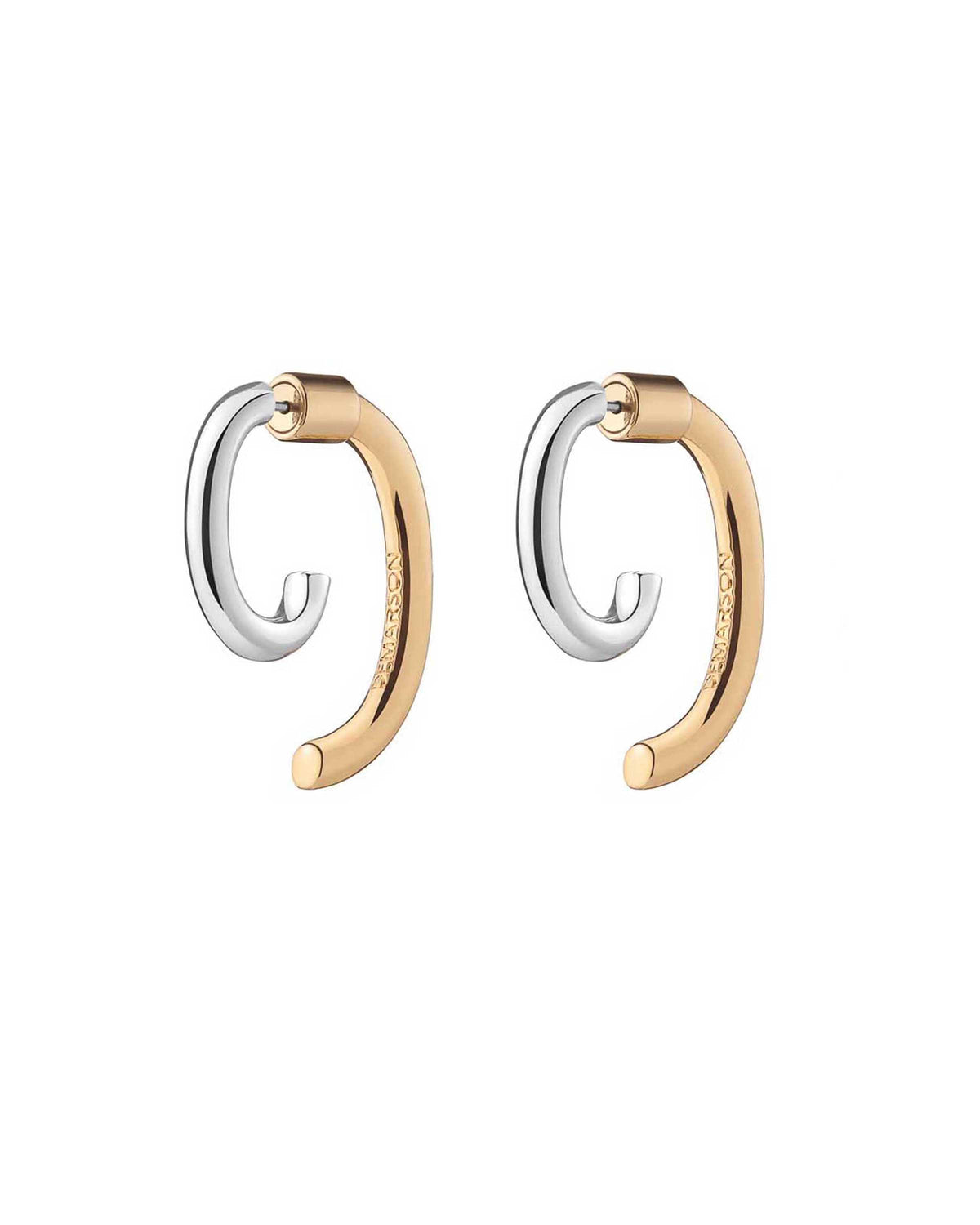 Luna Two-Tone Earrings