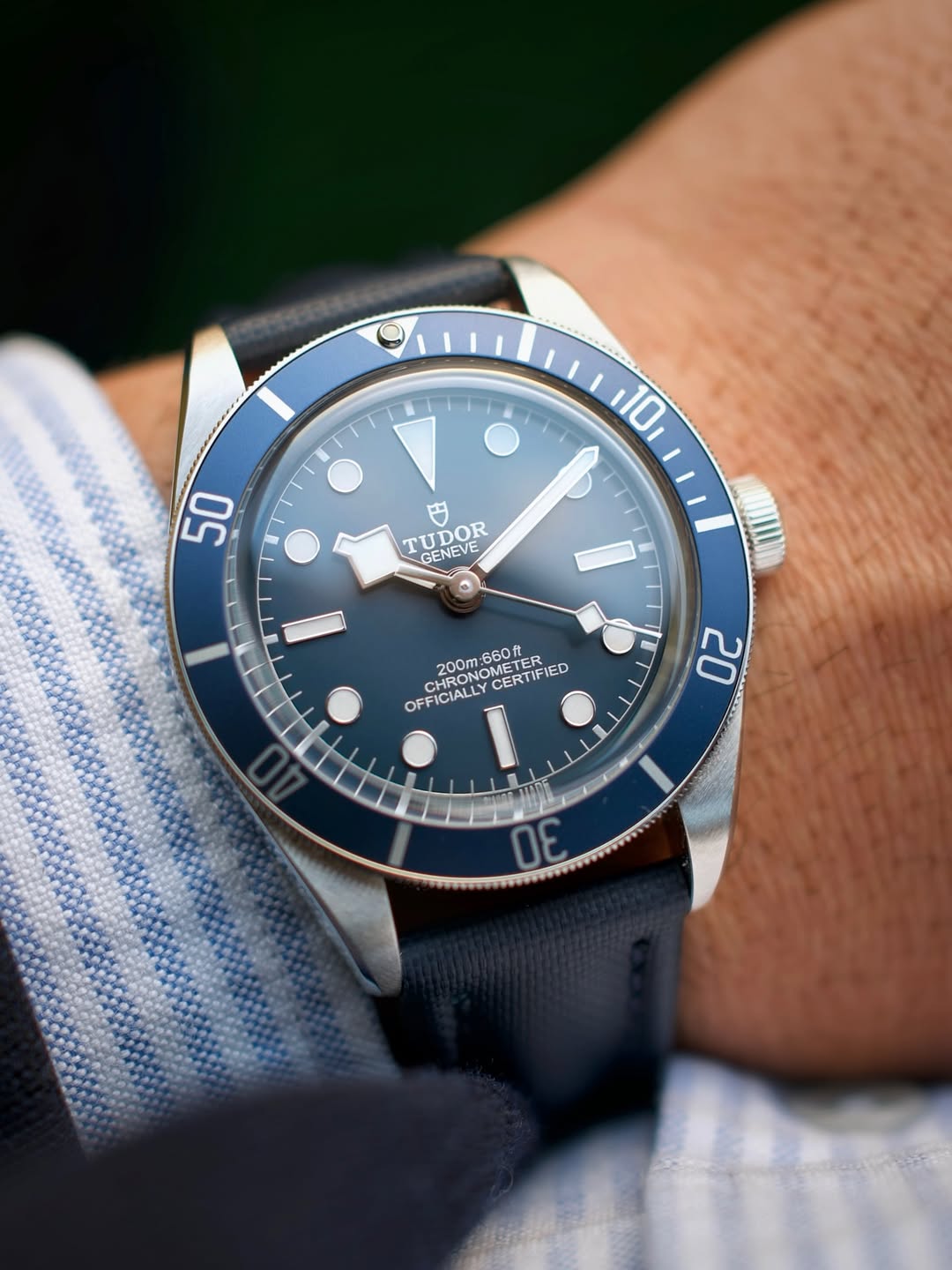 Midnight Blue Sailcloth Strap 20mm