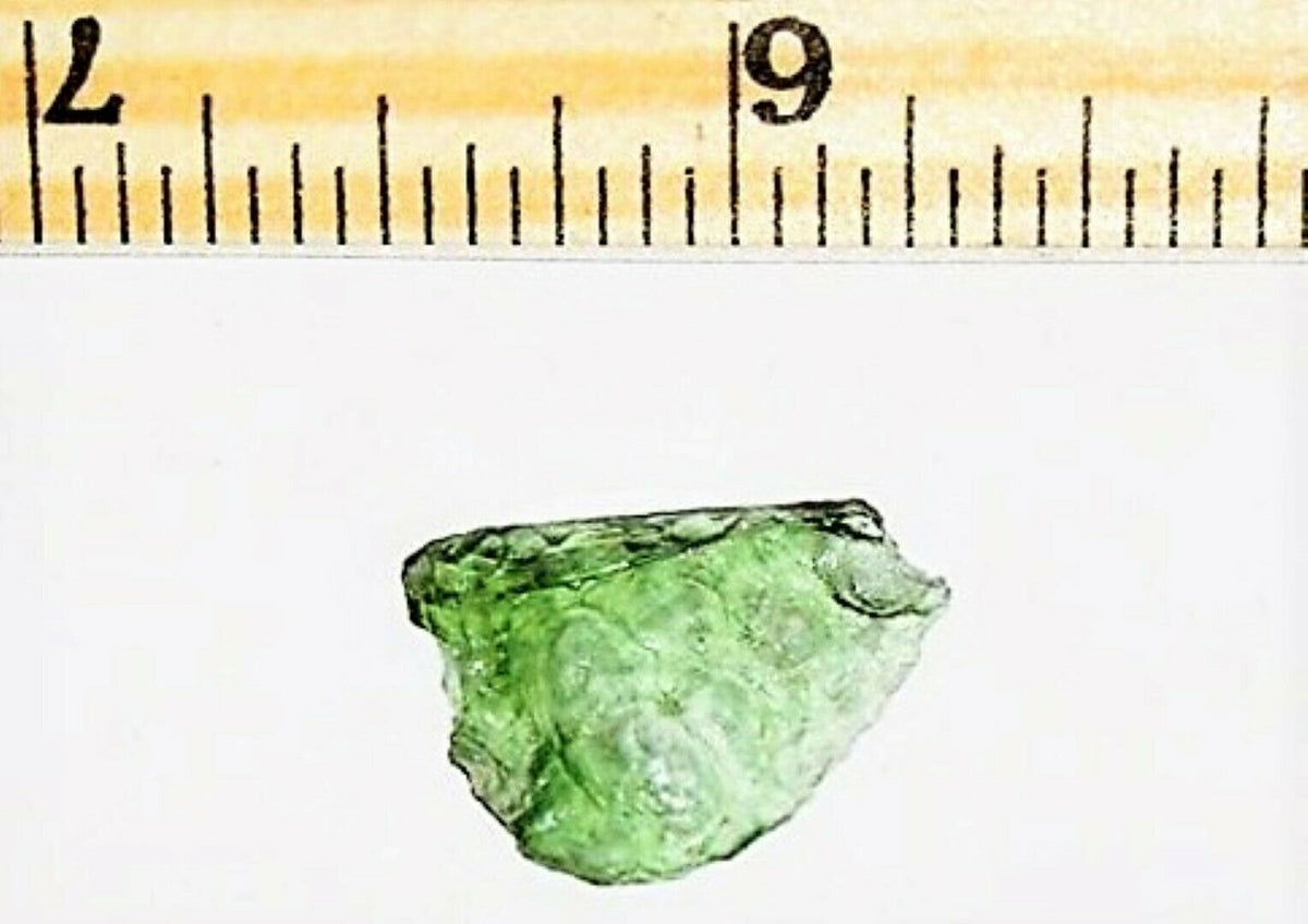Moldavite Tektite Fragment Meteorite Green Impact Rock 1/2g Genuine Czech Republic