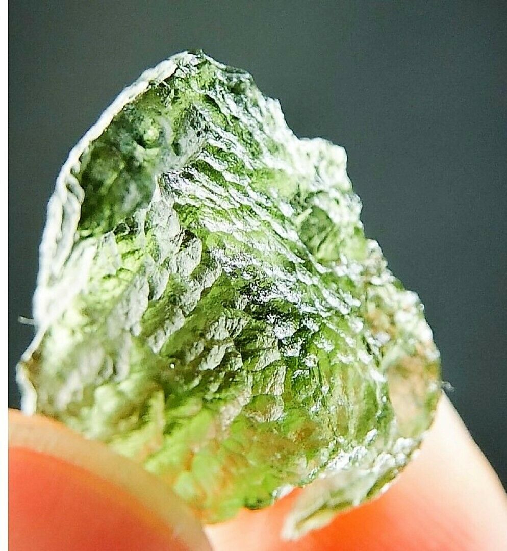 Moldavite Tektite Fragment Meteorite Green Impact Glass Meteor Rock 2g