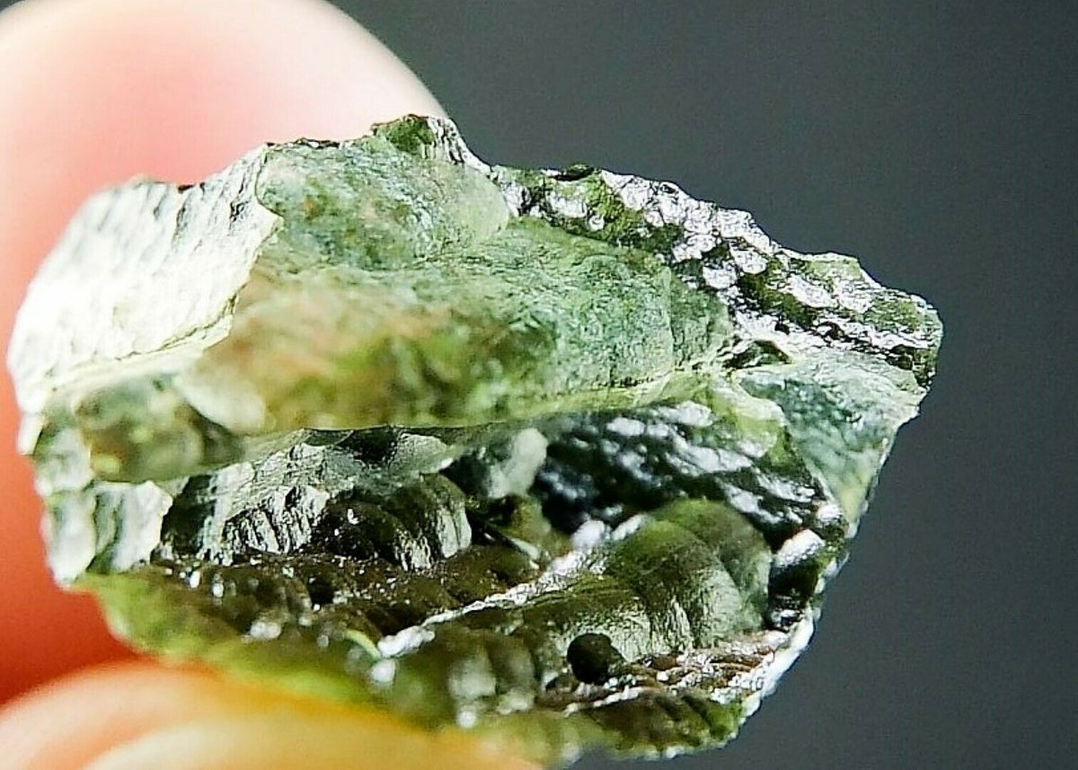 Moldavite Tektite Fragment Meteorite Green Impact Glass Meteor Rock 2g