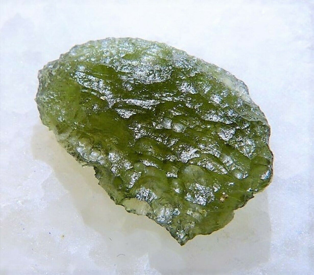 Moldavite Tektite Fragment Meteorite Green Impact Glass Meteor Rock 2g
