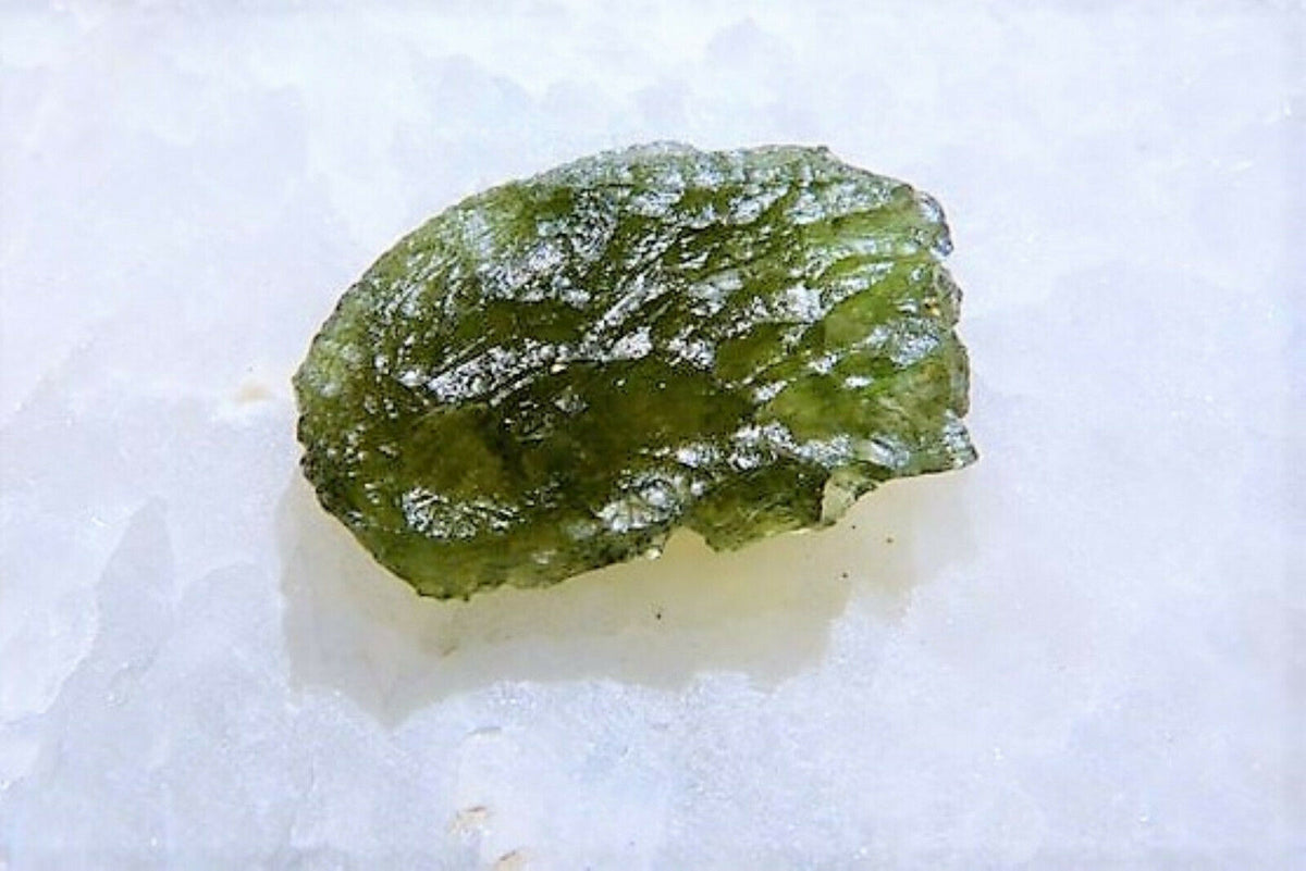 Moldavite Tektite Fragment Meteorite Green Impact Glass Meteor Rock 2g