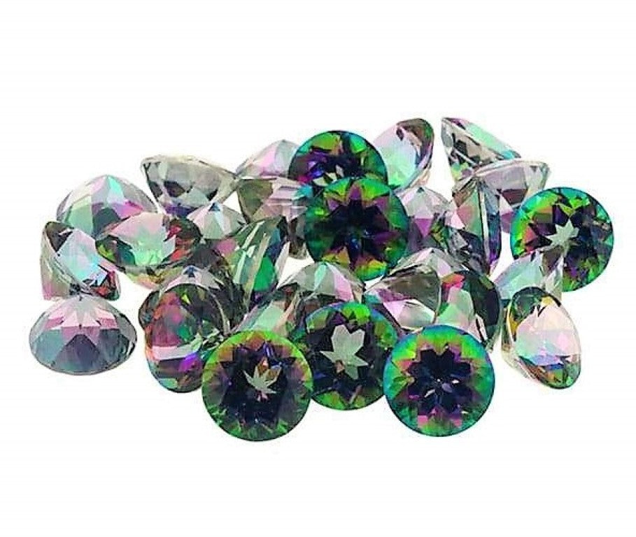 Mystic Topaz Round Cut Rainbow Brazilian 6mm