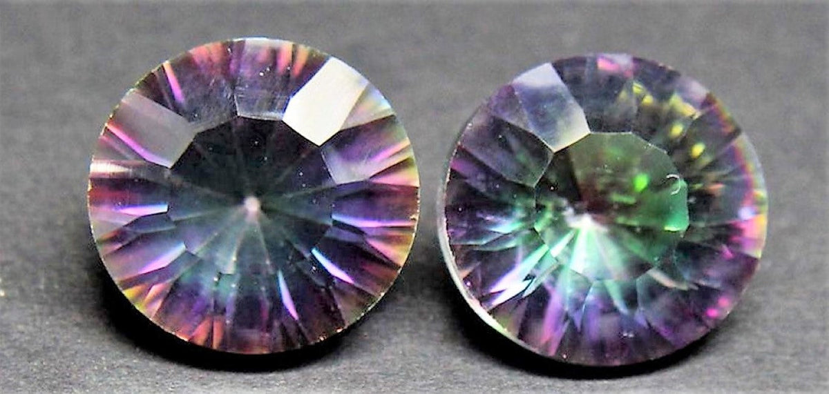 Mystic Topaz Round Cut Rainbow Brazilian 8mm