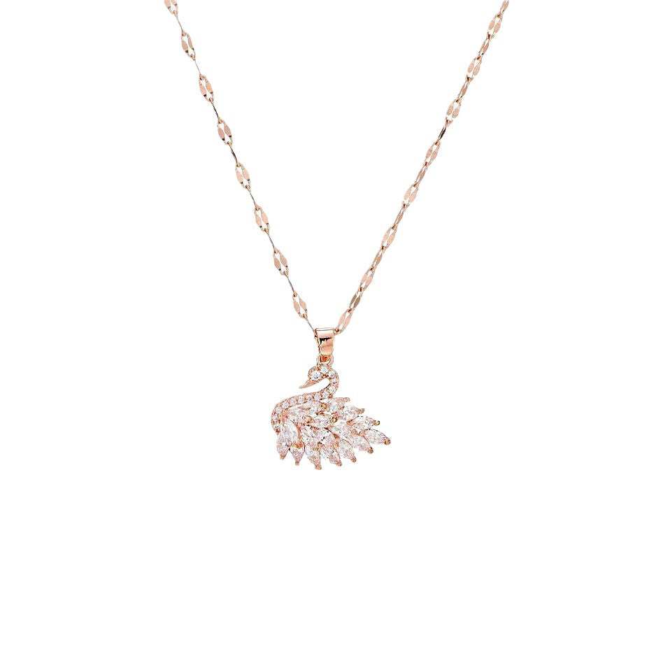 Titanium Steel Little Swan Female Affordable Necklace