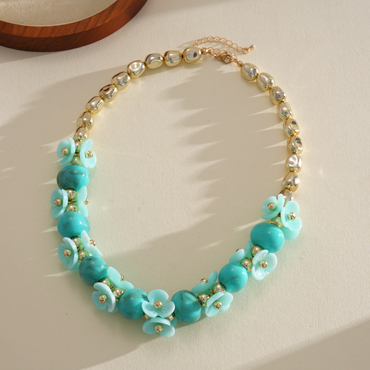 Acrylic Beaded Love Fashion Trend Clavicle Chain Vacation Jewelry Set