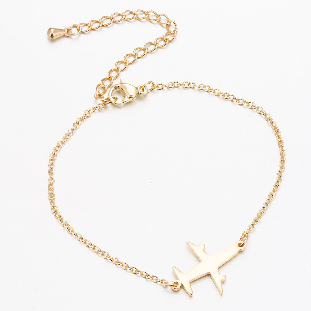 Women's & Men's Couple Female Simple Personality Fresh Aircraft Bracelet