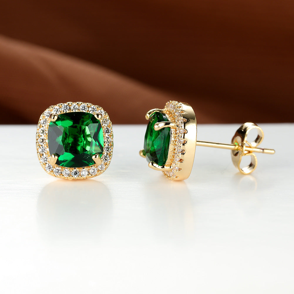 Korean Style Fashion Ear Clips Diamond Full Rhinestone Zircon Earrings
