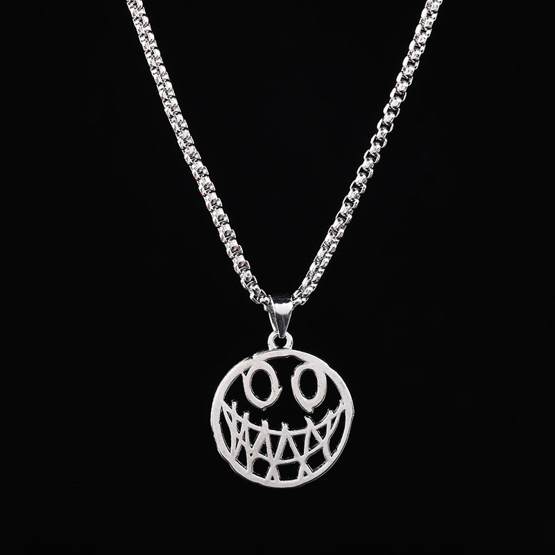 Women's & Men's Steel Hip Hop Fashion Catwalk Sweater Necklaces
