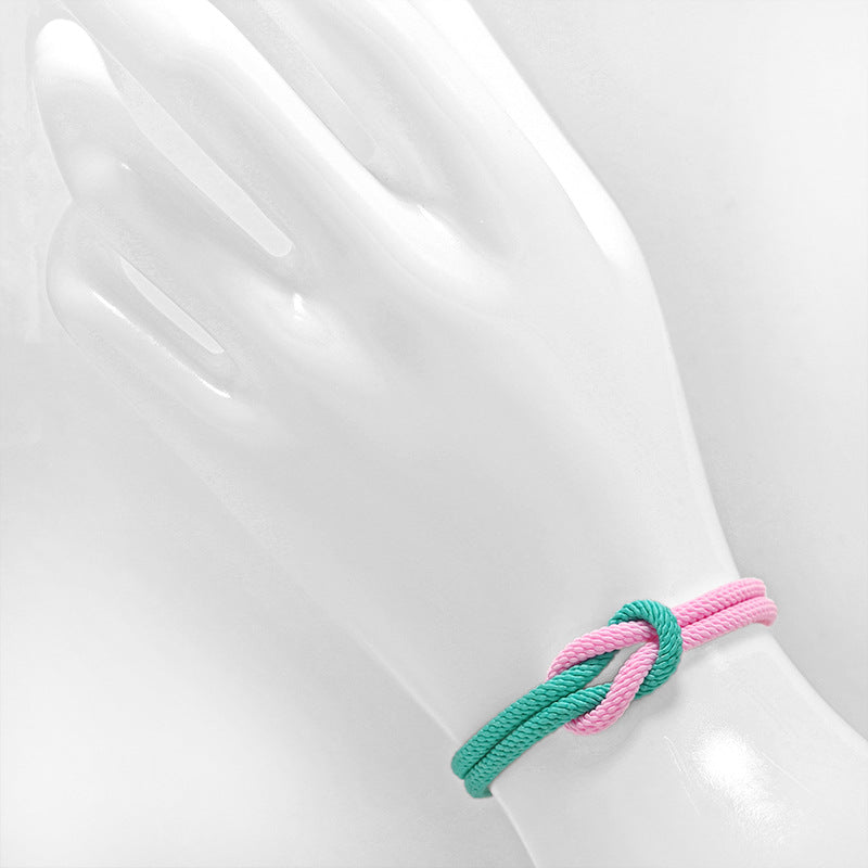Zhang Support Color Truelove Knot Milan Rope Carrying Strap Bracelet