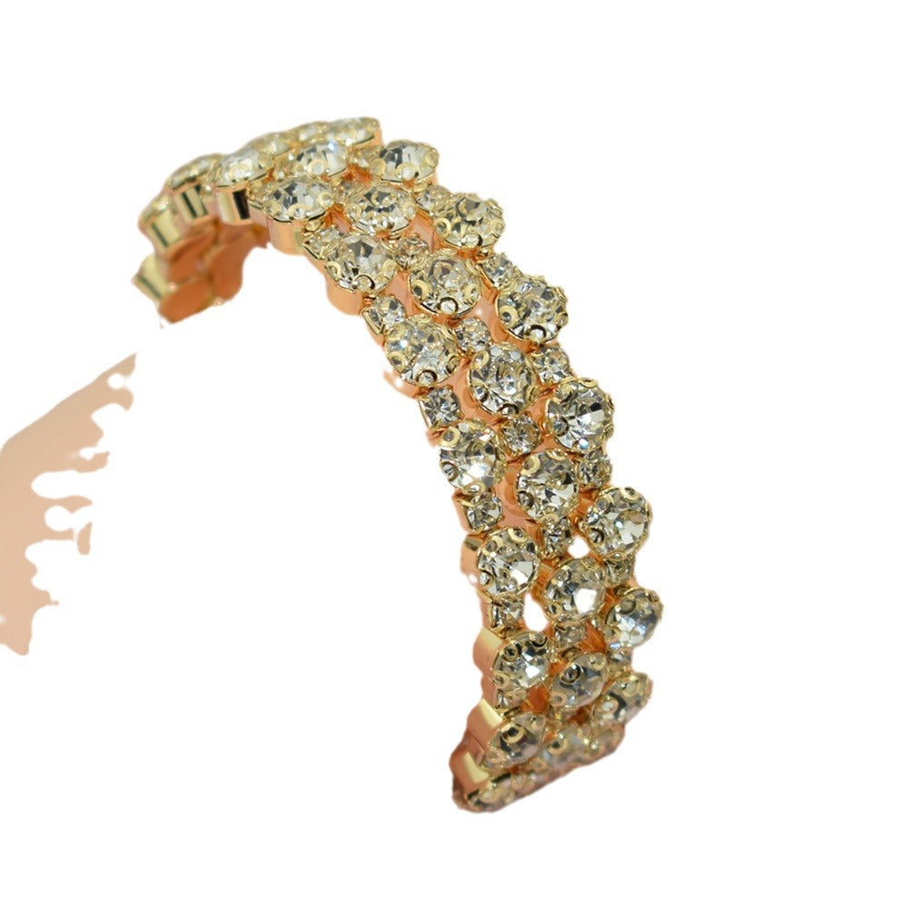 Pretty Exaggerated Personalized Temperament Female Row Bracelets