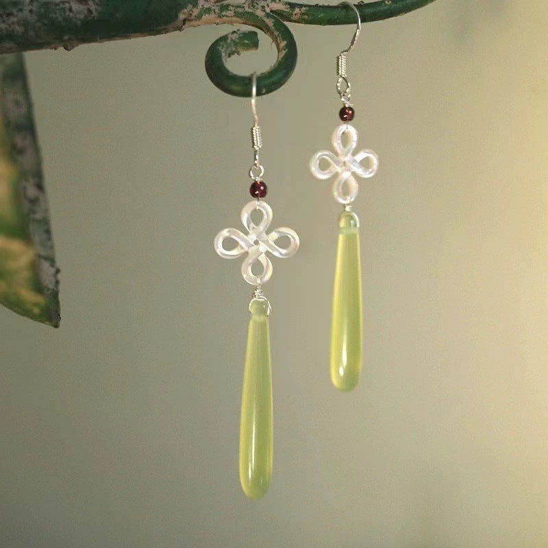High Sense Small Chinese Ethnic Water Earrings