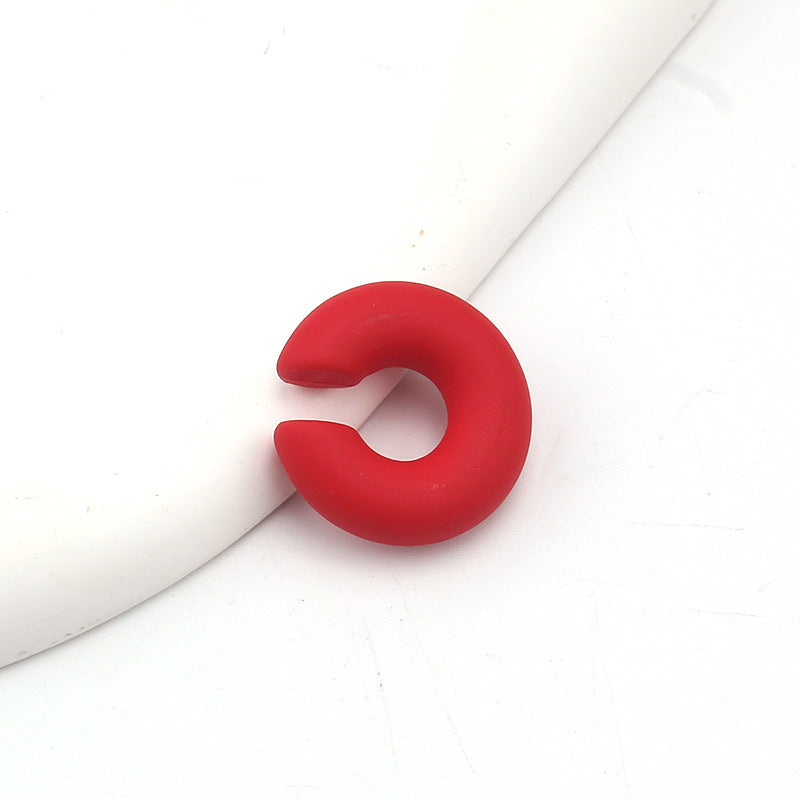 Trendy Matte Candy Color Popular Personalized Ear Clip