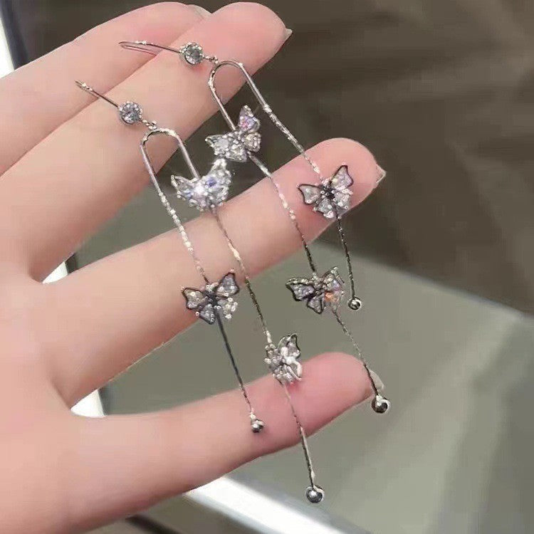 Women's Style Fairy Butterfly Three-dimensional For Sweet Earrings
