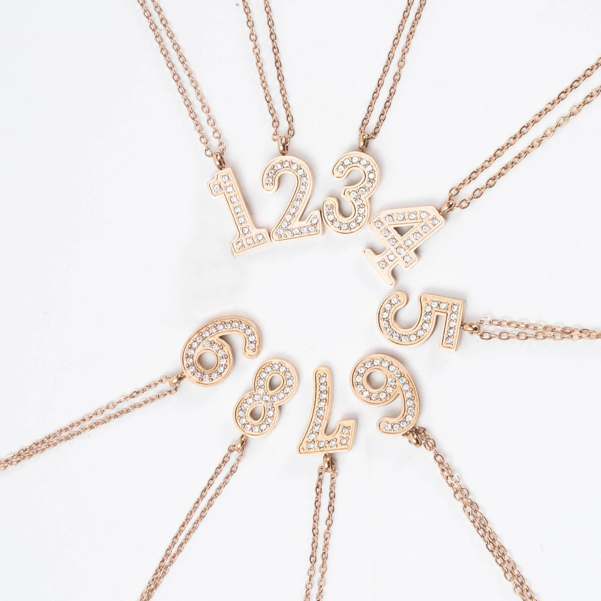 Stainless Steel Titanium Inlaid Zircon Fashion Necklaces
