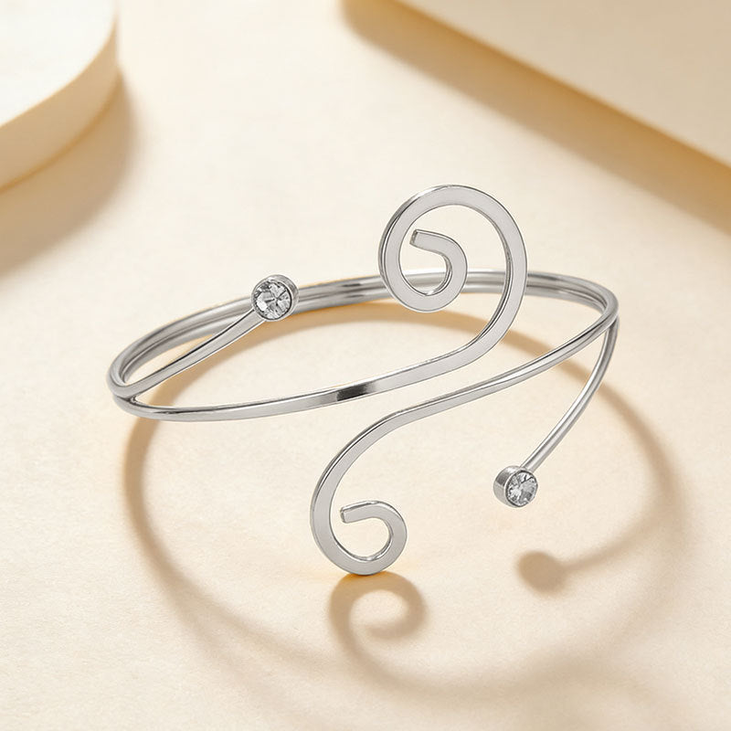 Women's Exaggerated Personality Metal Hollow Geometric Lines Bracelet