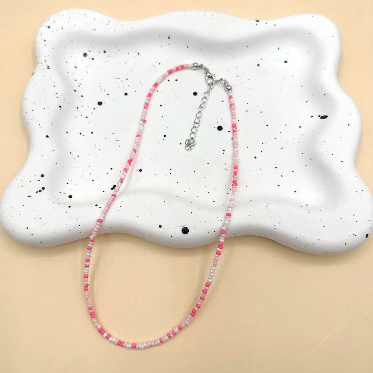 Women's Korean Colorful Beaded Bead Elegant Rainbow Necklaces