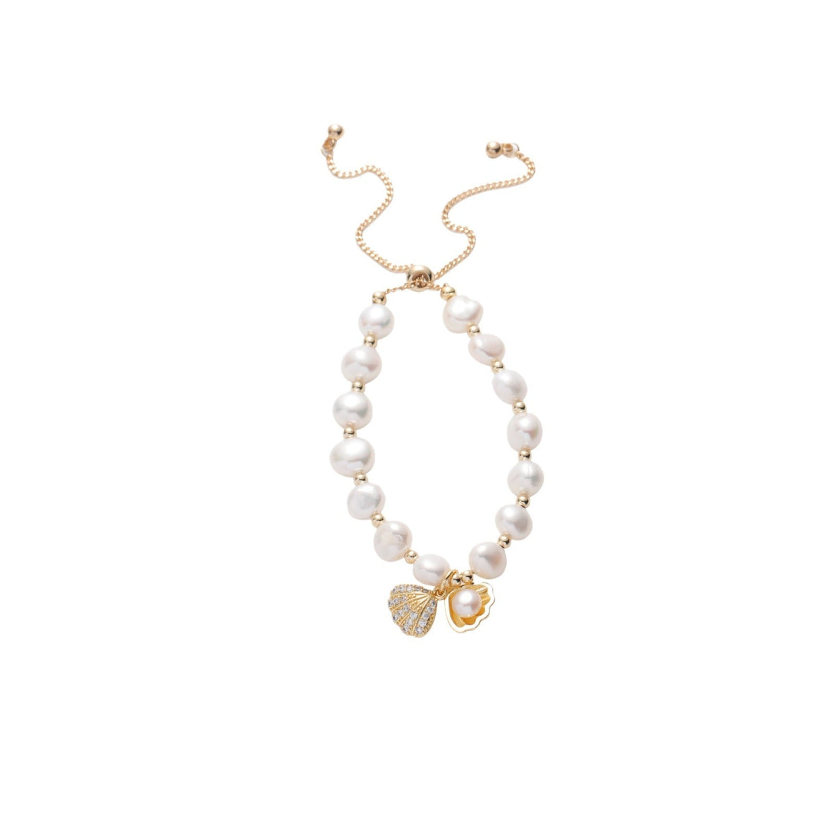 Women's Exquisite Elegant Bardo Freshwater Pearl Crystal For Bracelets