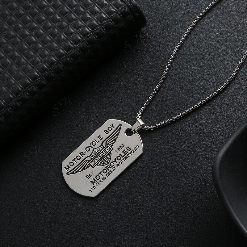 Women's & Men's Steel Hip Hop Fashion Catwalk Sweater Necklaces