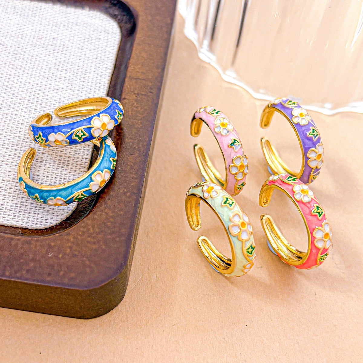 Flower Elegance Retro Fashion Design Sense Exquisite Rings