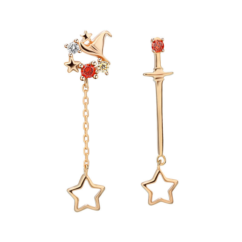 Surrounding Sterling Sier Wizard Branch The Sorcerer's Stone Clavicle Necklaces