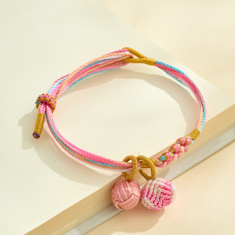 Dragon Boat Festival Colorful Rope Carrying Strap Handmade Braided Adult Bracelet
