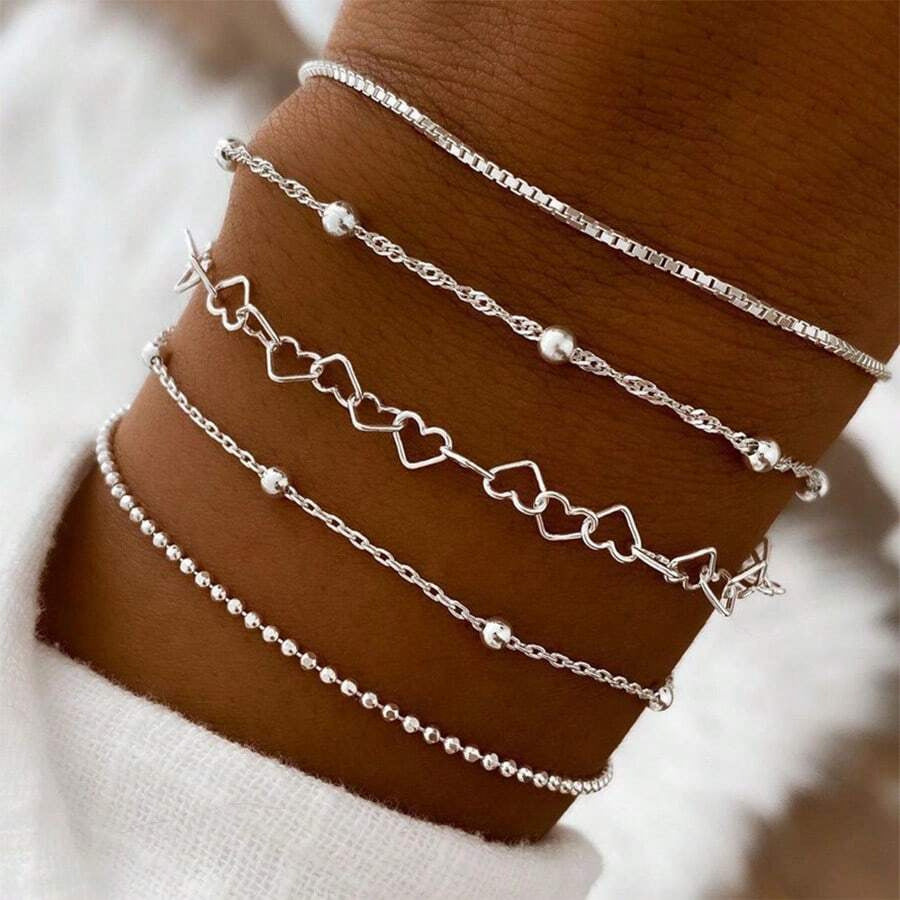 Personality Simple Chain Vintage Stylish Glossy Bracelets