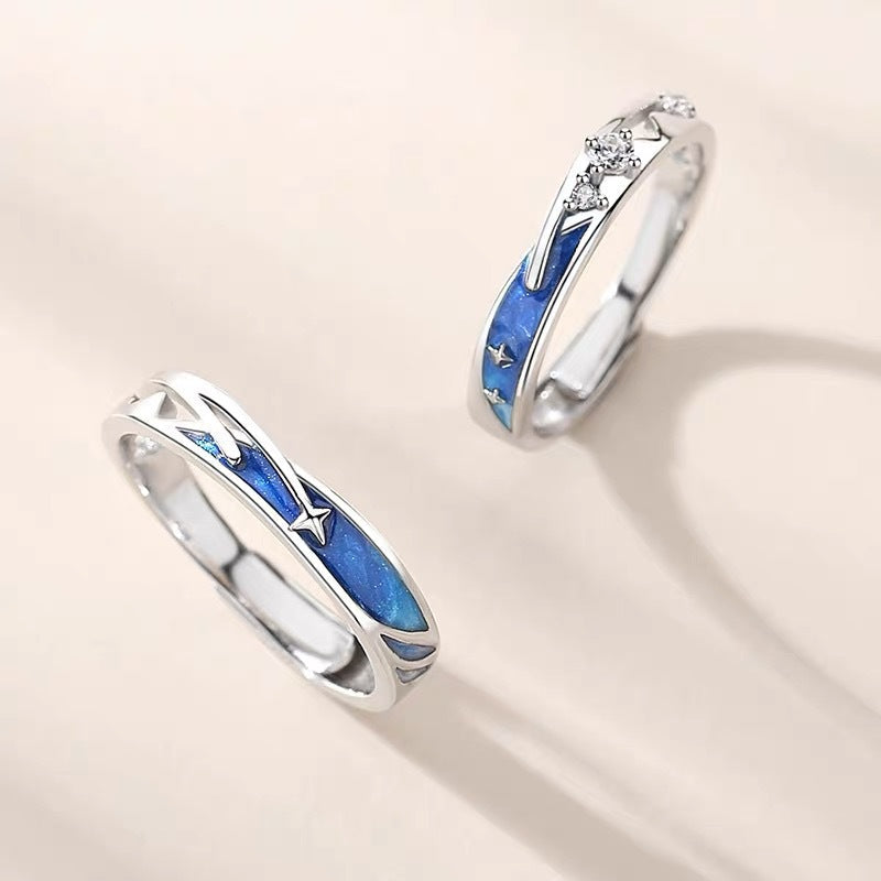 Epoxy Oath Of Love Wedding Valentine's Rings