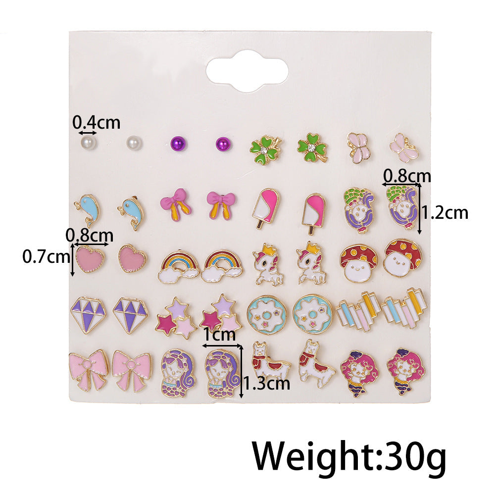 Women's Summer Colorful Oil Ice Cream Color Rings