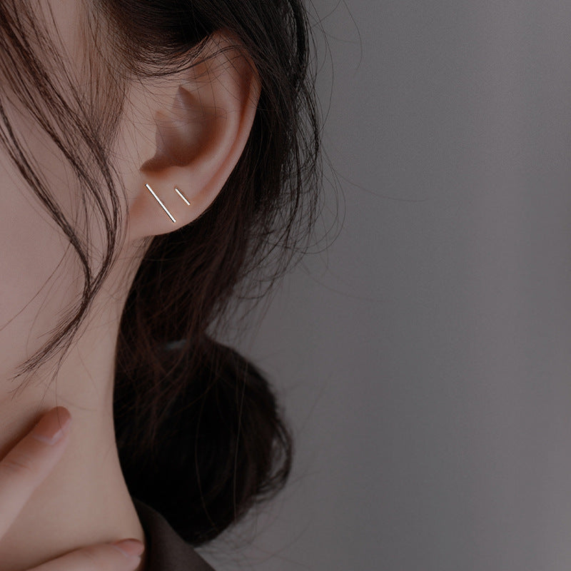 Trendy Sterling Sier Ear Simple Cold Style Female Commuter Rings