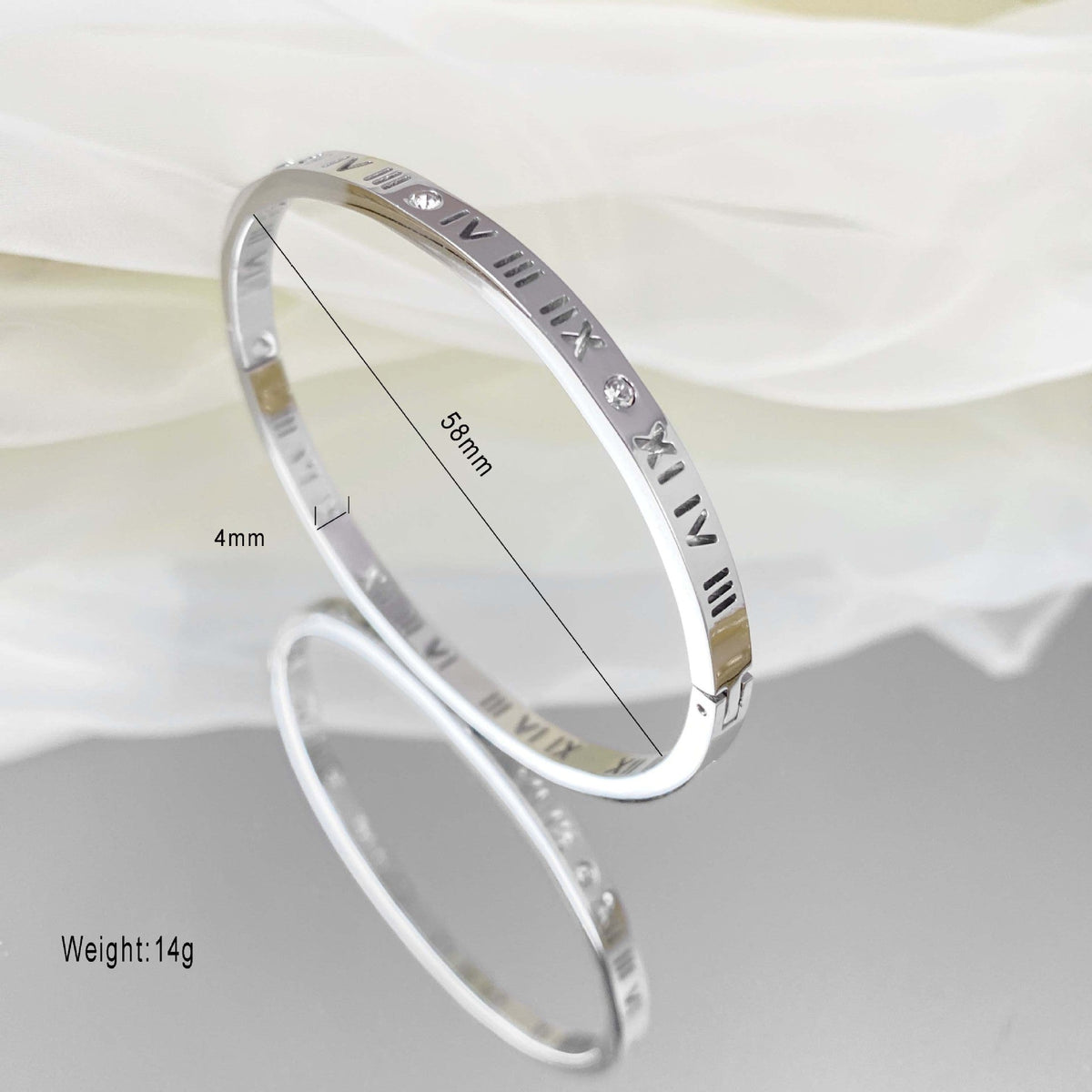 Starry Sier Simple Series High-grade Classic Bracelet
